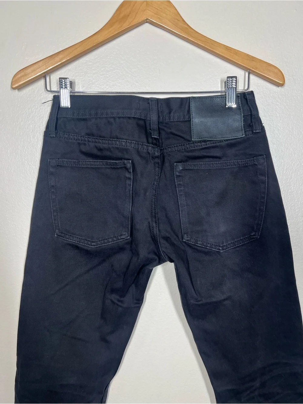 The Unbranded Brand Mens UB155 Black 12.5oz Selvedge Skinny Jeans Size 29x32